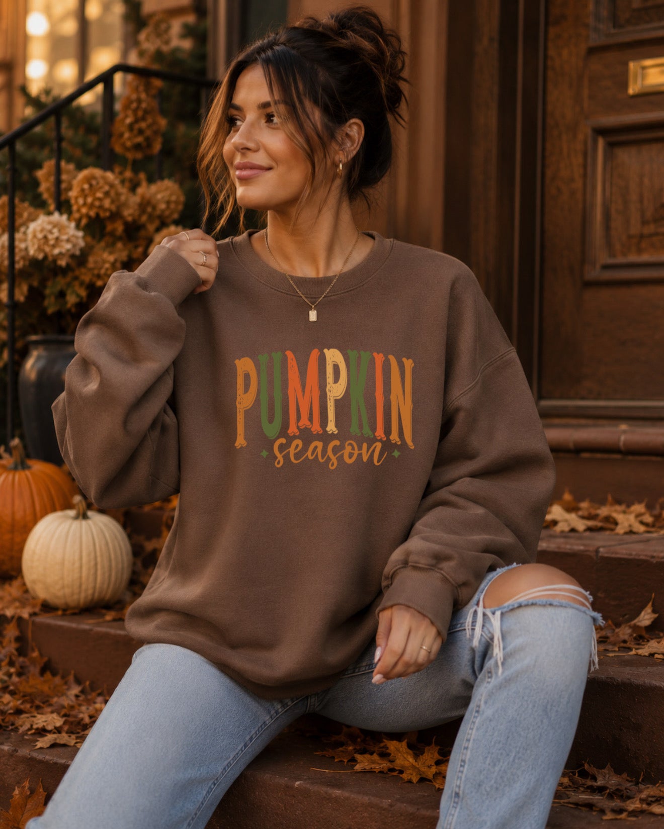Pumpkin Season Unisex Crewneck Sweatshirt