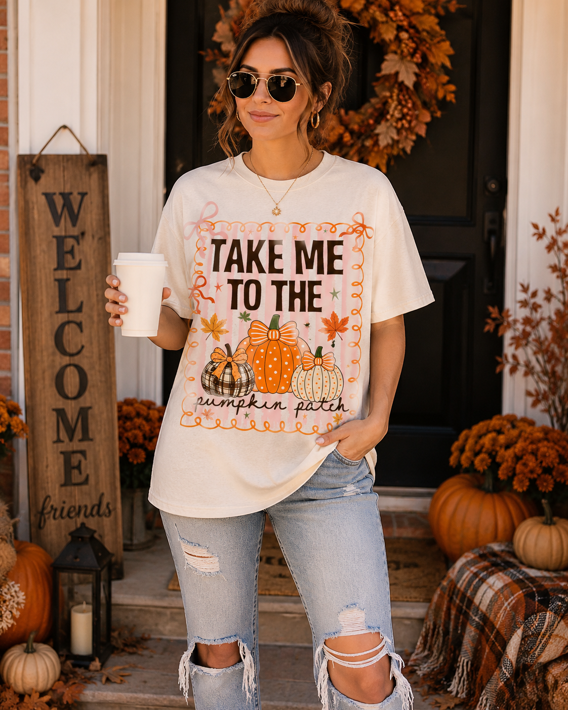 Take Me to the Pumpkin Patch Graphic Tee ππ