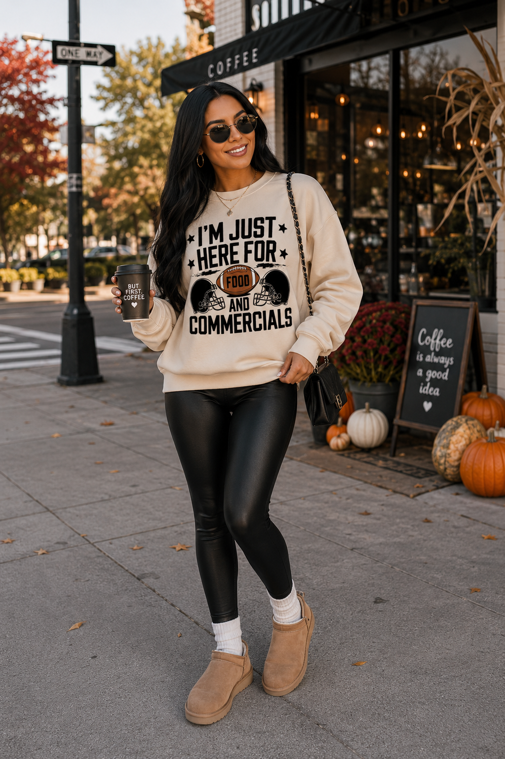 I’m Just Here for Food & Commercials Crewneck Sweatshirt