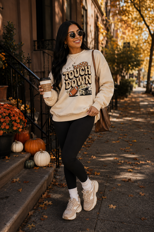 Touchdown Football Crewneck Sweatshirt