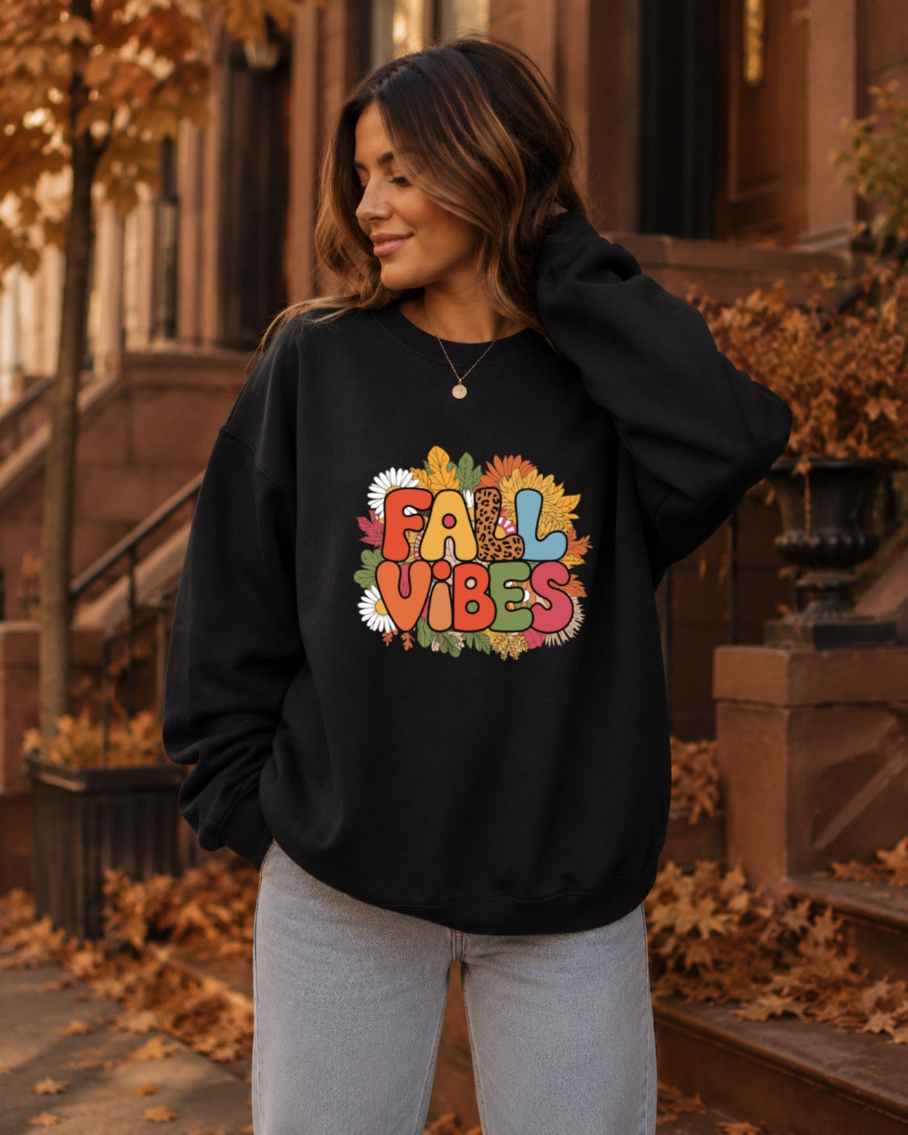 Fall Vibes Unisex Crewneck Sweatshirt