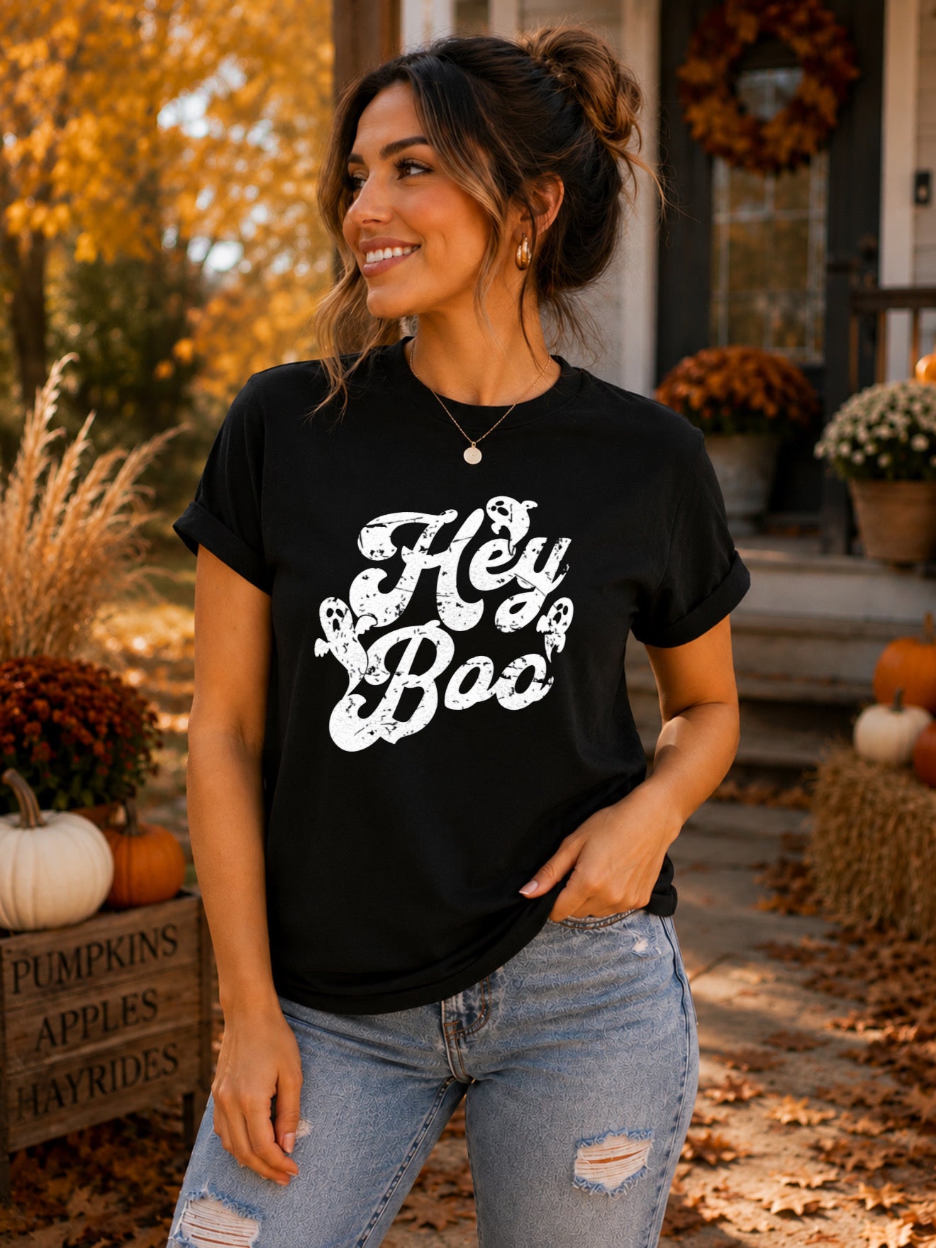 Hey Boo Unisex Graphic Tee