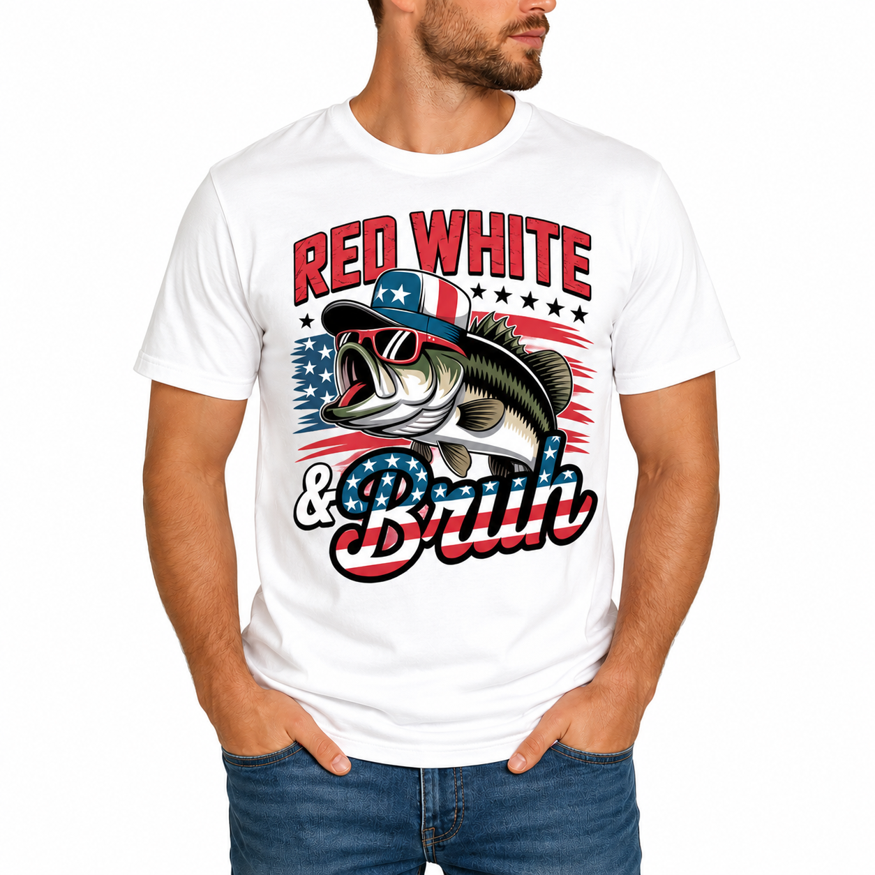 Red, White & Bruh Tee