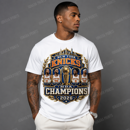 New York Knicks 2026 Championship Legacy Tee—white