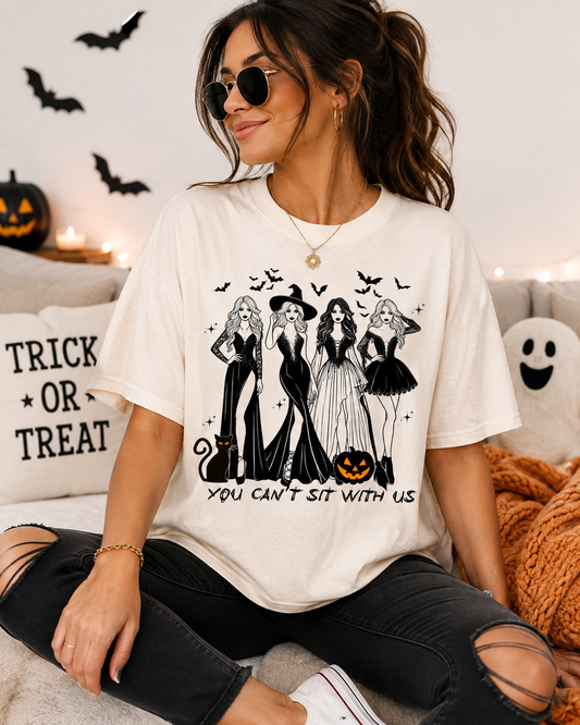 You Can’t Sit With Us Halloween Witches Graphic Tee