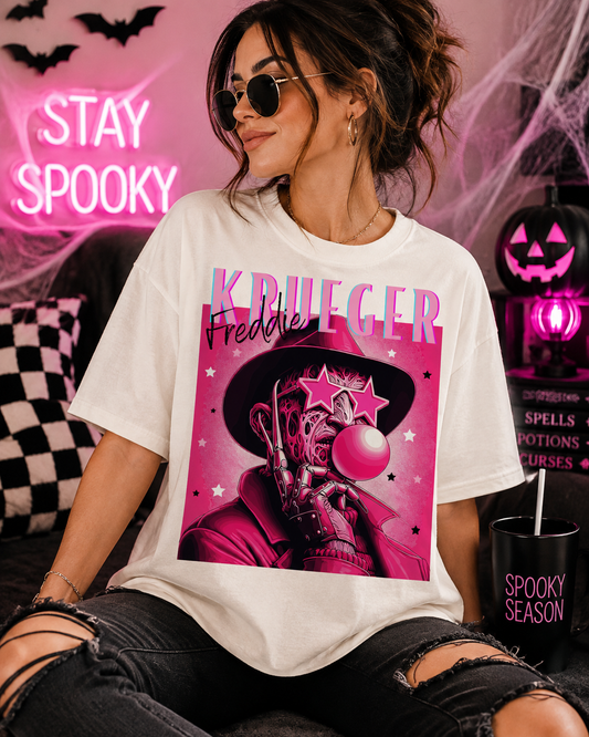Freddy Krueger Bubblegum Horror Graphic Tee