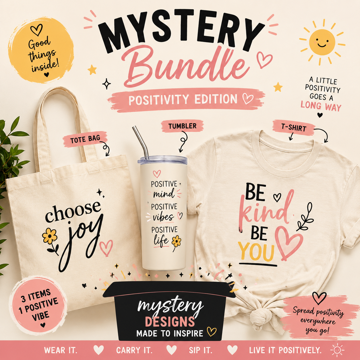 Surprise Positivity Bundle | 3-Piece Gift Set
