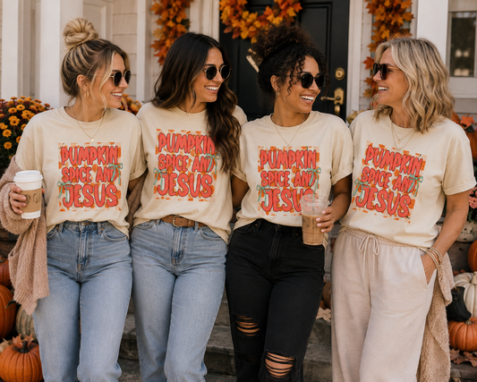 Pumpkin Spice and Jesus Graphic Tee