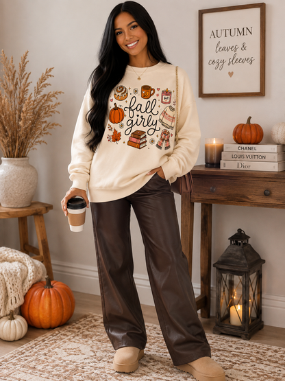 Fall Girly Cozy Sweatshirt