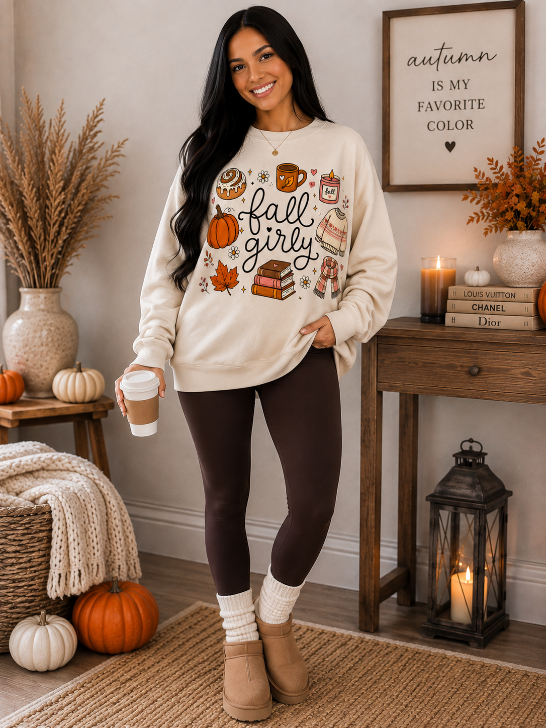 Fall Girly Cozy Sweatshirt