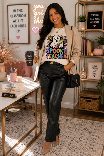 Spooky Teacher Halloween Sweatshirt