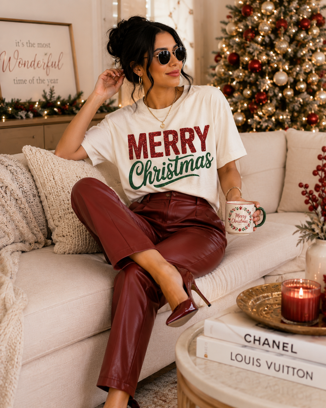 Merry Christmas Classic Graphic Tee