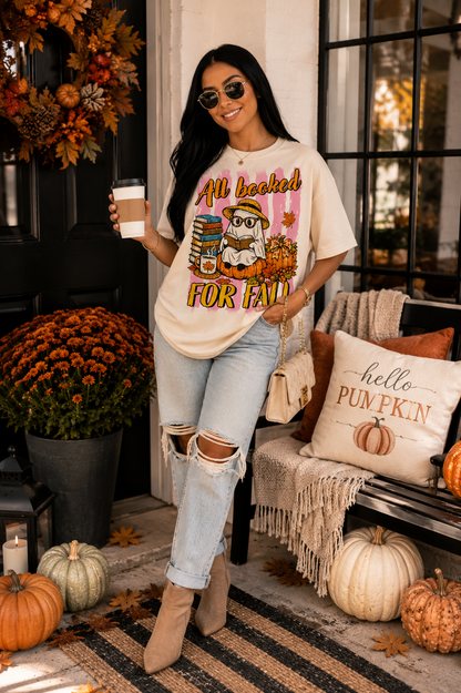 Fall Vibes Scarecrow Graphic T-Shirt