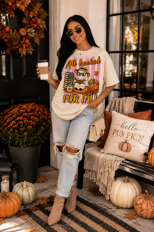 Fall Vibes Scarecrow Graphic T-Shirt