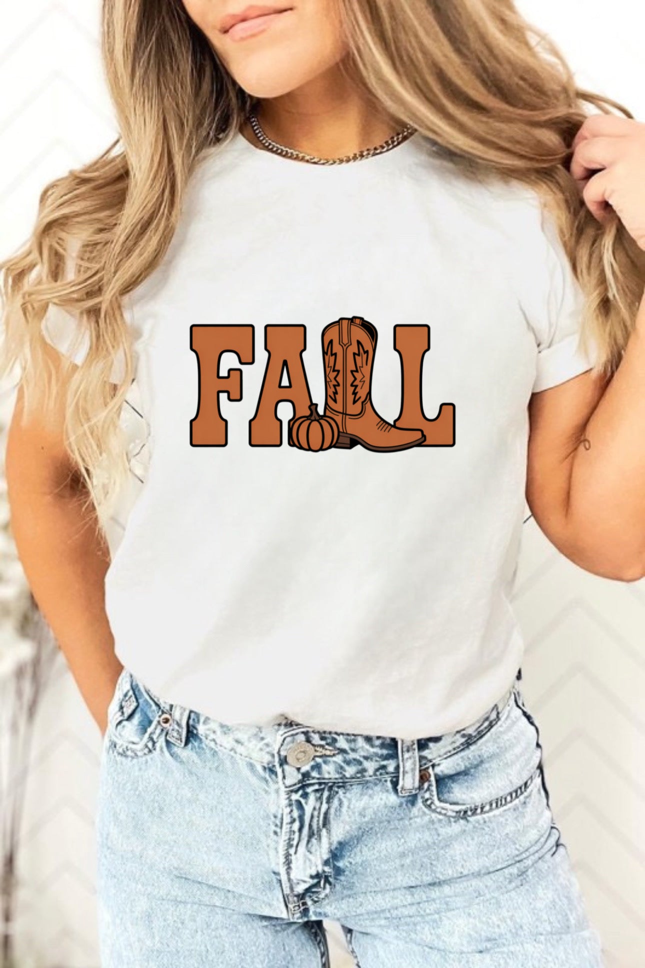 Cute Fall Cowgirl Boots Shirt – Gildan Graphic Tee