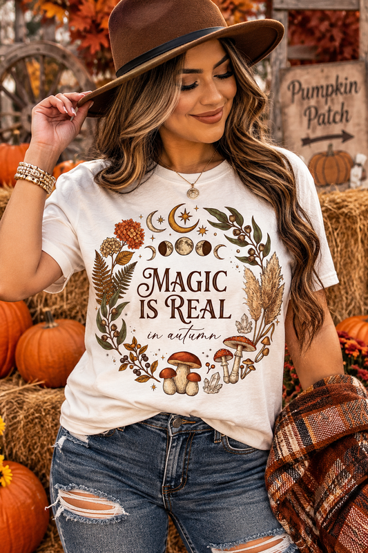 Magic Is Real in Autumn Graphic Tee