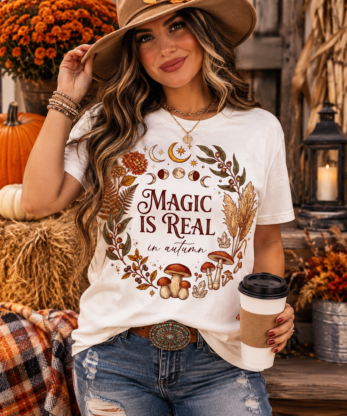 Magic Is Real in Autumn Graphic Tee